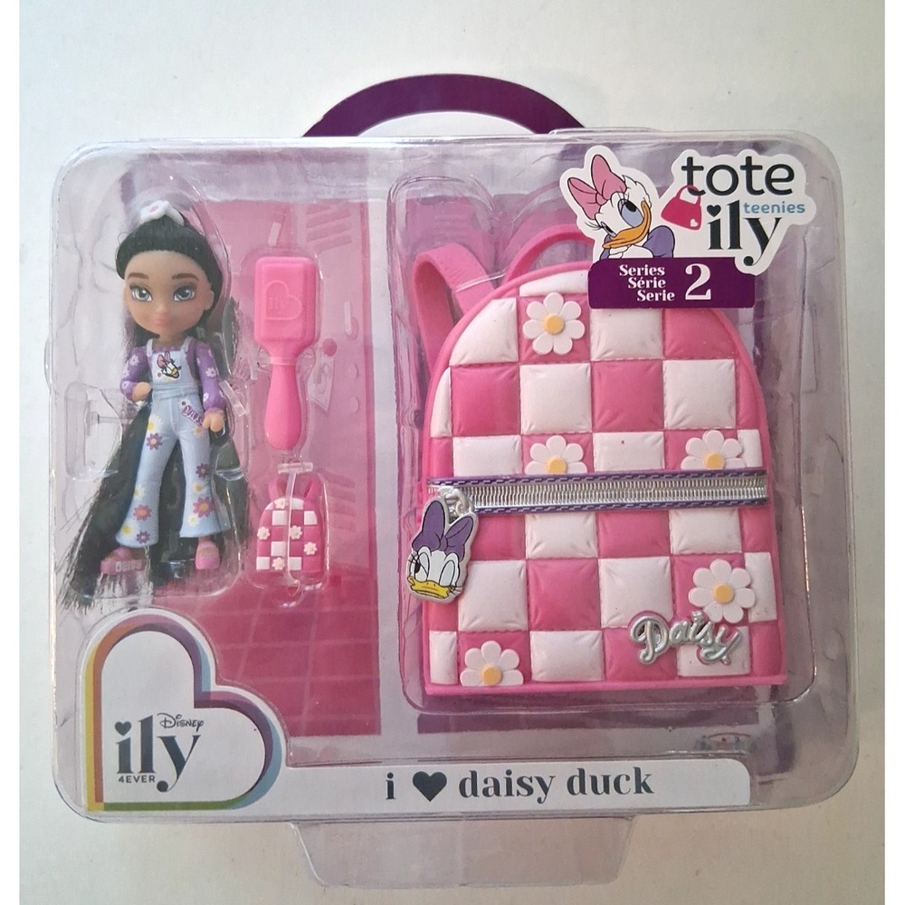 Disney ily 4EVER Tote Teenies Daisy Duck Mini Doll Backpack Purse Series 2